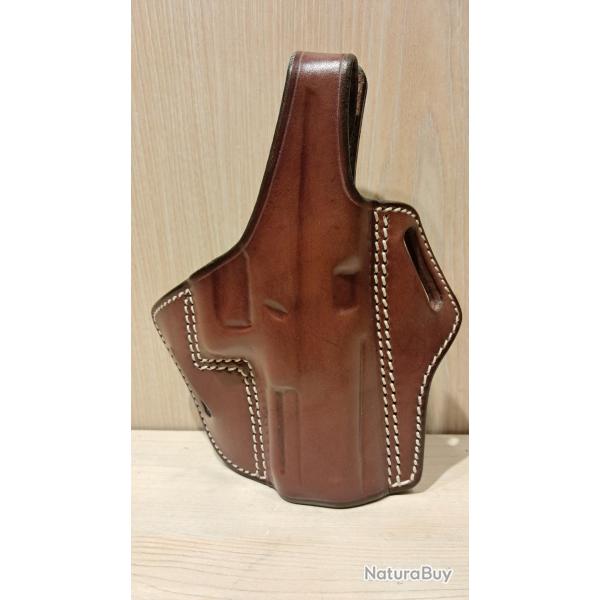 Holster JMC cuir marron GLOCK 17