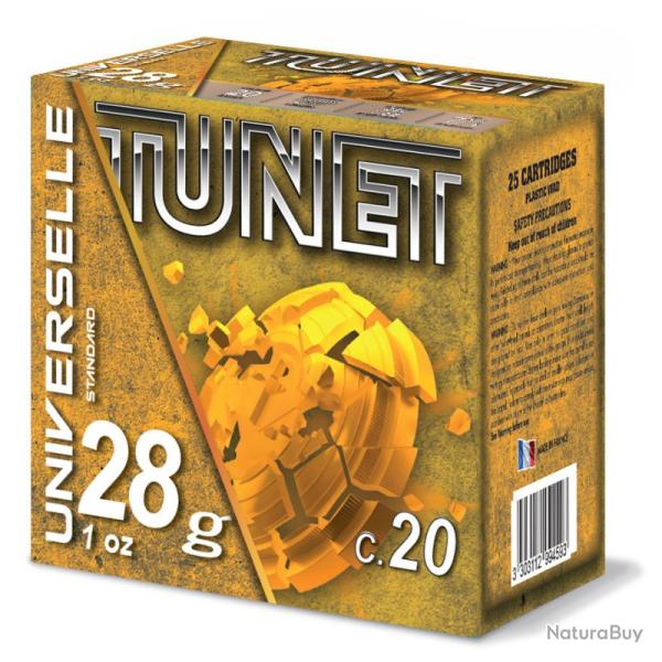 cartouche universel trap 20/70 28g boite de 25 tunet