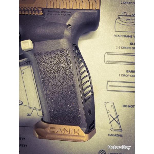Grip custom "Mod1" NOIR Canik TTI  / METE / RIVAL