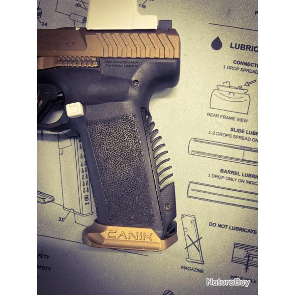 Grip custom "Mod4" NOIR Canik TTI  / METE / RIVAL