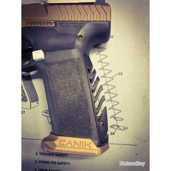 Grip custom "Mod6" NOIR Canik TTI  / METE / RIVAL