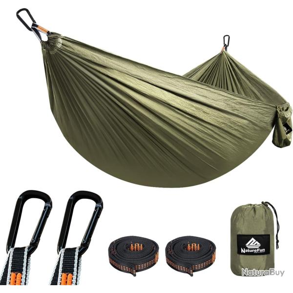 Hamac Ultra-l�ger de Voyage Camping 300 kg Capacit� de Charge,(275 x 140 cm) Nylon � Parachute