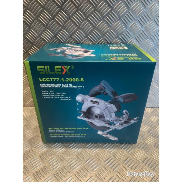 Silex scie circulaire coupe bois sans fil pour batterie 20v neuf