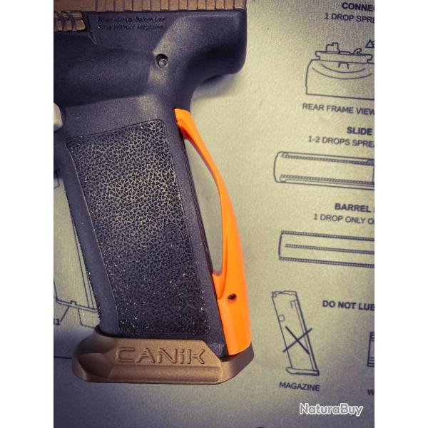 Grip custom "Mod11" ORANGE Canik TTI / METE / RIVAL
