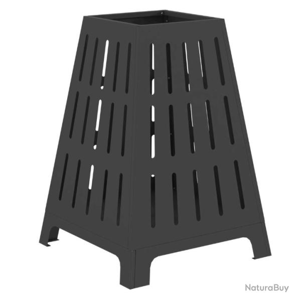 Brasero Braise Noir 50 x 50 x 70 cm Acier lamin� � froid transportable facile