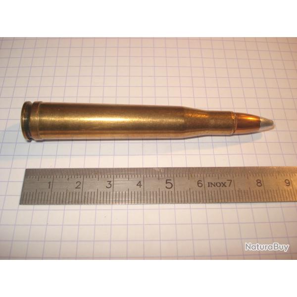 une cartouche de 300 holland et holland avec ogive pointe alu silvertip pour collection