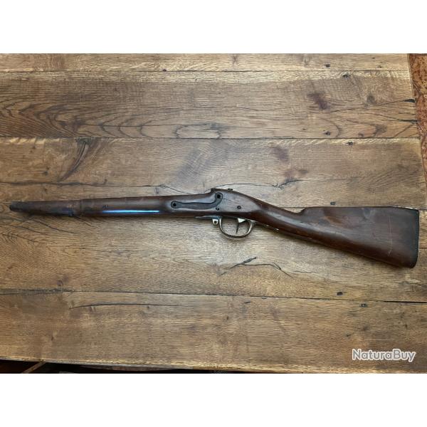 Crosse fusil silex 1777 avec pontet et plaque de couche