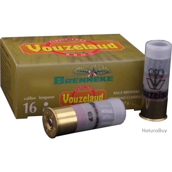 Lot 7 botes balles Vouzelaud Classique Brenneke - Calibre 16/65 - Neuf