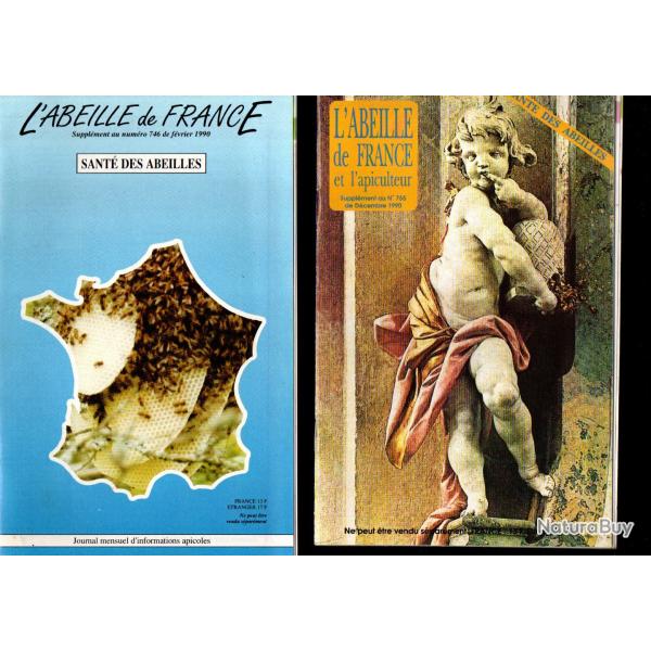 l'abeille de france et l'apiculteur 3 suppl�ments 1989, 1990