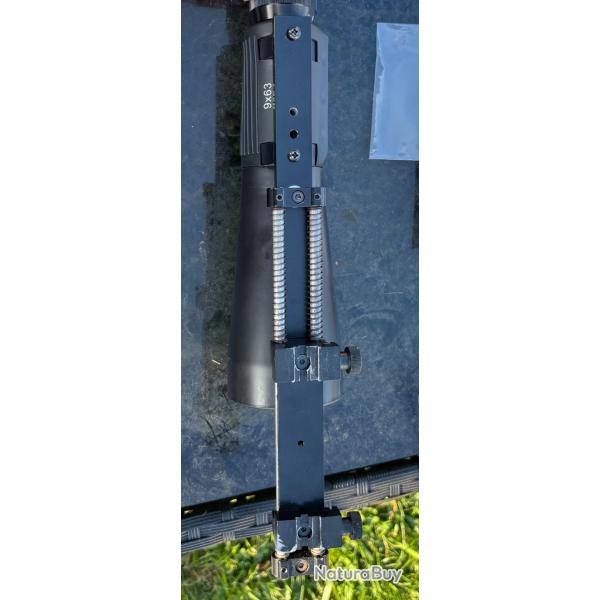 Demi jumelle rticule U Waldberg 9x63+ rail compensateur