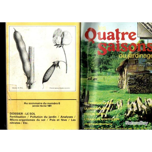 les quatre saisons du jardinage  bimestriel 5 novembre d�cembre 1980