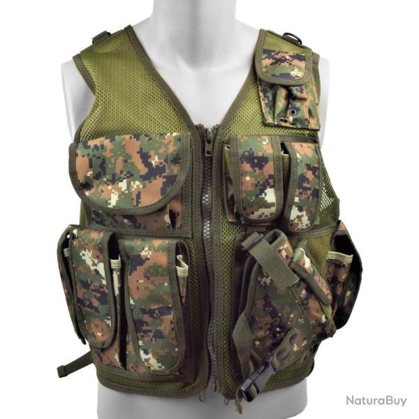 Veste Mesh Holster (JS Tactical) Dig Woodland