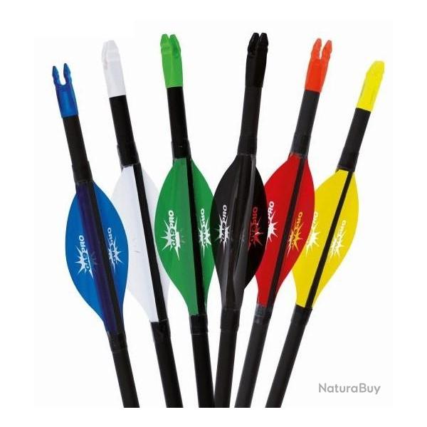 GASPRO - Plumes WIND MEDIUM 2" DROITIER (RH) JAUNE