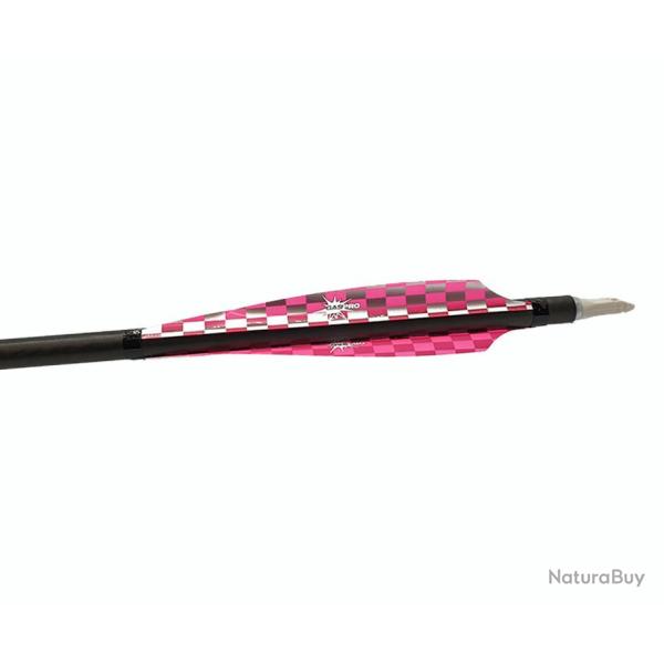 GASPRO - Plumes INDOOR 4.75" GAUCHER (LH) SILVER-PINK