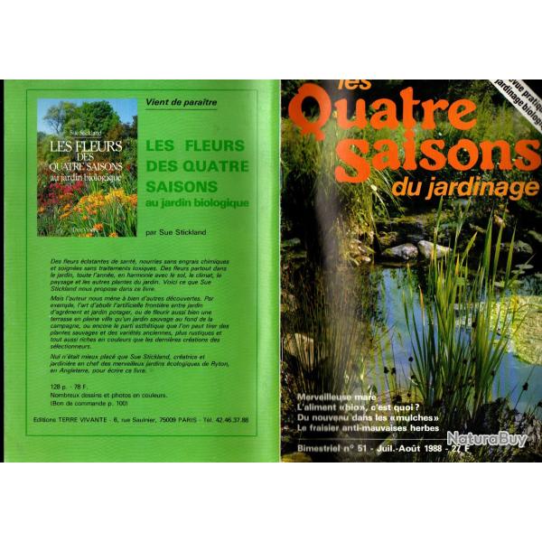 les quatre saisons du jardinage  bimestriel 51 juillet-aout 1988