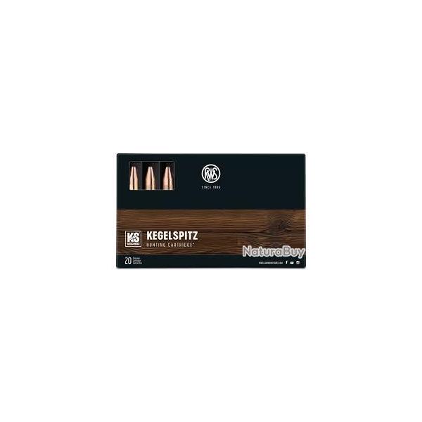 Boite de munition 7x64 RWS Kegelspitz 10.5G 162Gr x20