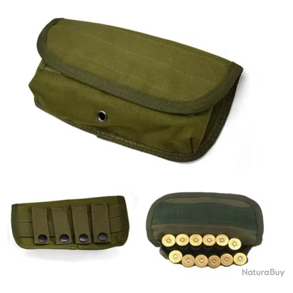 Cartouchire ceinture - Kaki - 12 cartouches - Calibre 12