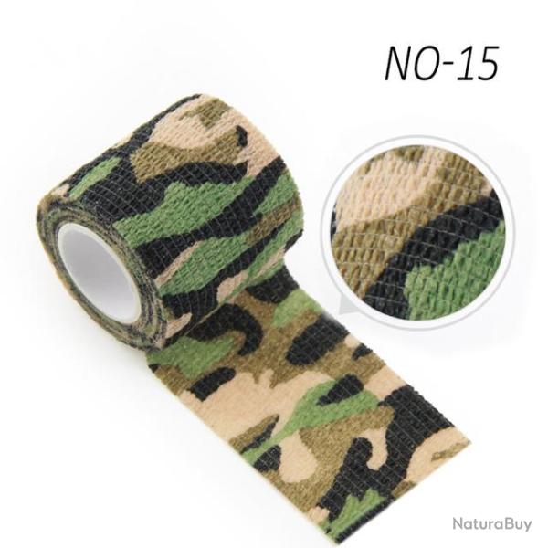 Ruban camouflage auto-adh�sif - 5cm x 450cm - camouflage 15