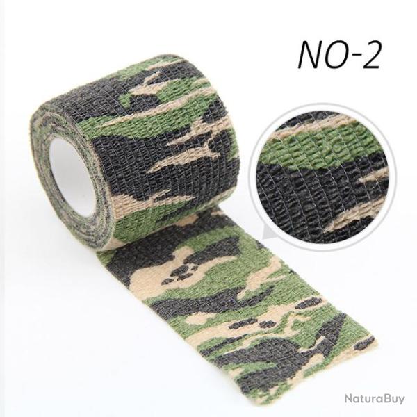 Ruban camouflage auto-adh�sif - 5cm x 450cm - camouflage 2