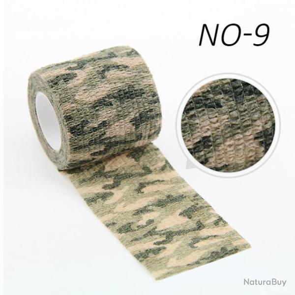 Ruban camouflage auto-adh�sif - 5cm x 450cm - camouflage 9