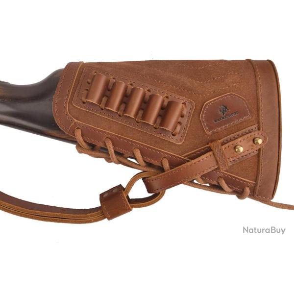 Sabot amortisseur en cuir v�ritable - .357 30-30 - gaucher - marron - LIVRAISON GRATUITE