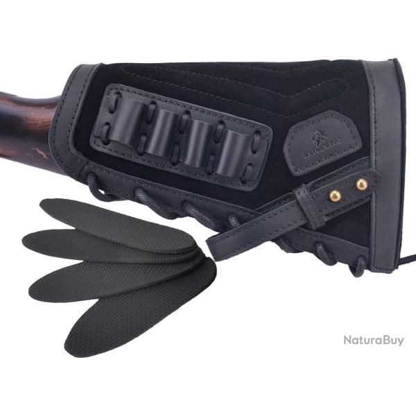 Busc de crosse avec cartouchi�re .308 30-06 pour gaucher + 4 inserts - noir - LIVRAISON GRATUITE