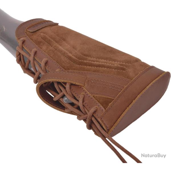 Busc de crosse 100% cuir ambidextre + inserts - marron - LIVRAISON GRATUITE