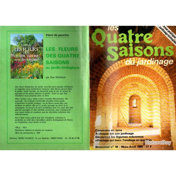 les quatre saisons du jardinage  bimestriel 49 mars avril 1988