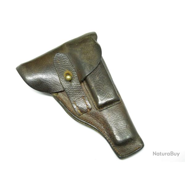 Superbe etui original en cuir pour PA Mauser 1914 ou 1934 dat 1915