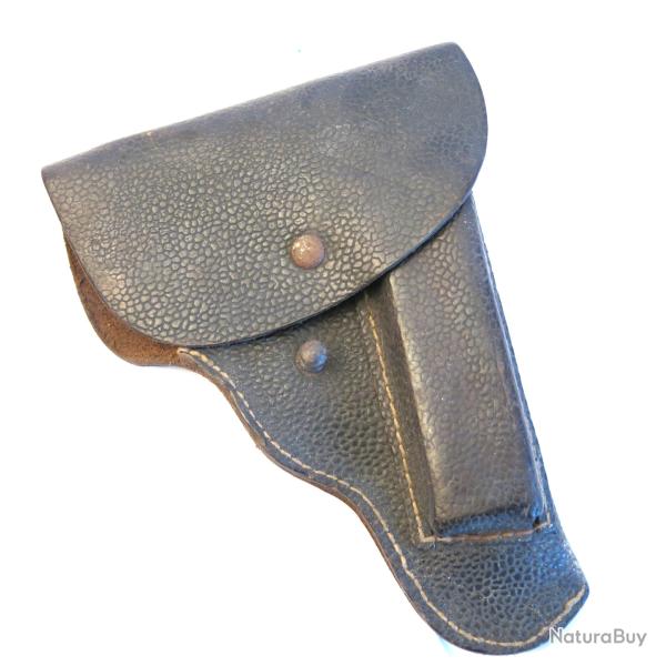 Etui cuir grenel  original pistolet CZ 27 dat 1943 ref et 111