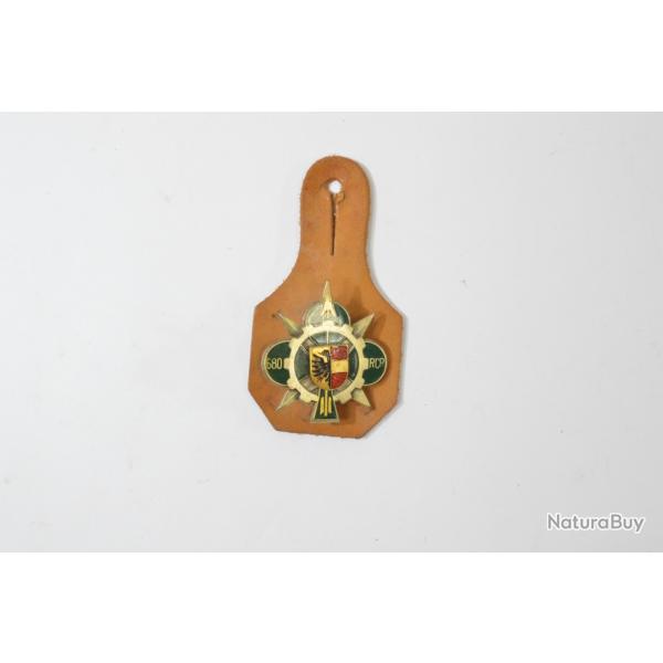 Insigne 680e Rgiment de Circulation Routire, 680 RCR DRAGO  mail, dos guilloch