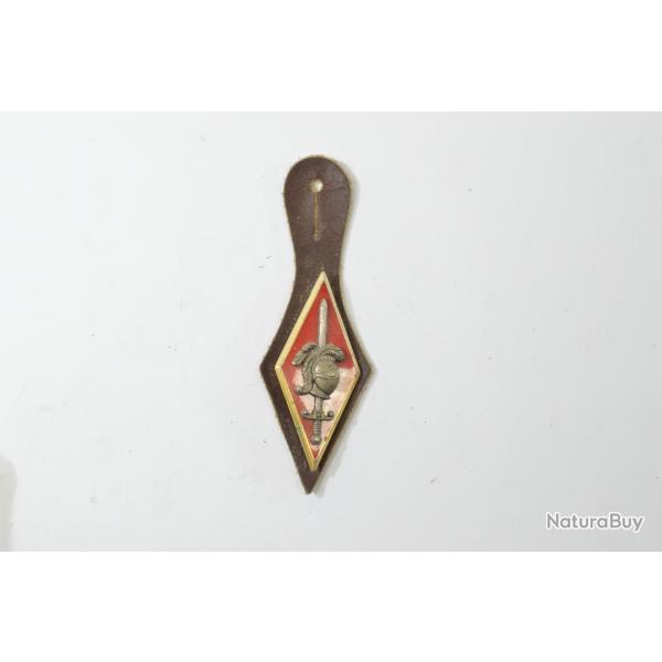 Insigne 10e Division Blinde 10 DB, dos vagu argent