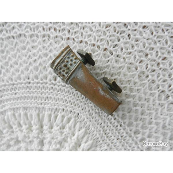 porte plumet pour casque de pompier ancien