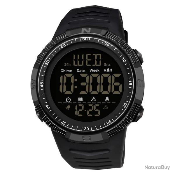 Montre Sport Militaire Digitale Numrique Homme - tanche Pluie, Sueur - Multifonctions Sport
