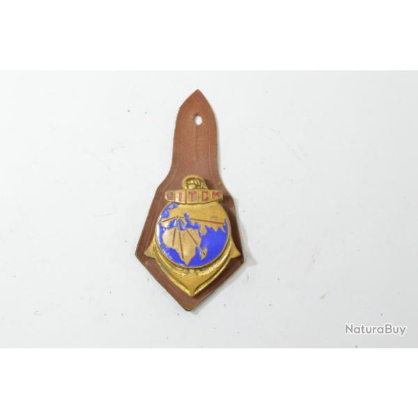 Insigne Groupement d'Instruction des Troupes Coloniales de Mtropole. GITCM. Drago dos embouti guill