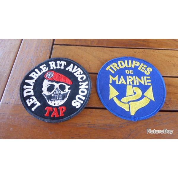 ECUSSON TAP PARACHUTISTE LE DIABLE RIT AVEC NOUS +TDM