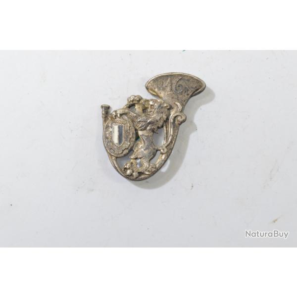 Insigne 16e Groupe de Chasseurs Mcaniss 16 GCM DRAGO G1165 dos embouti guilloch