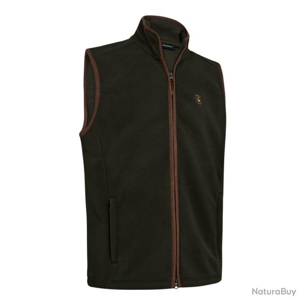 GILET DEERHUNTER SANS MANCHE POLAIRE CUMBRIA VERT/MARRON