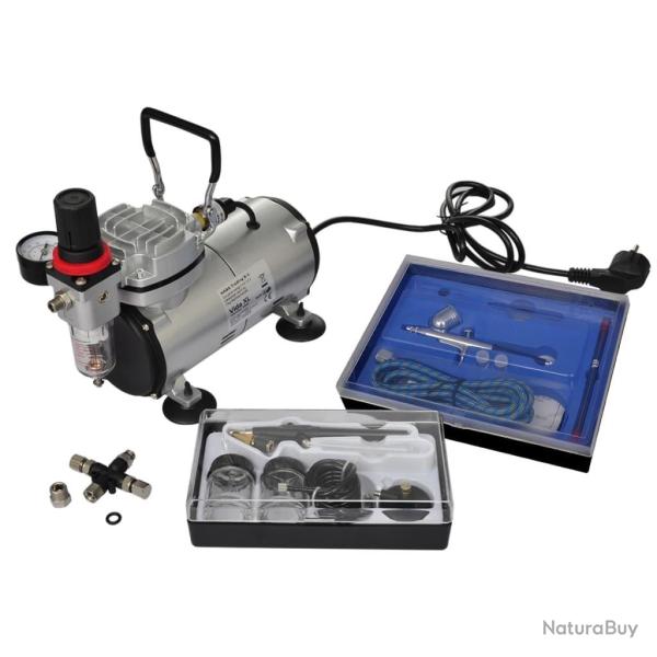 Kit de compresseur d'a�rographe avec 2 pistolets