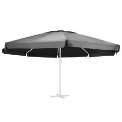 Tissu de remplacement pour parasol d'ext&eacute;rieur Anthracite 610cm