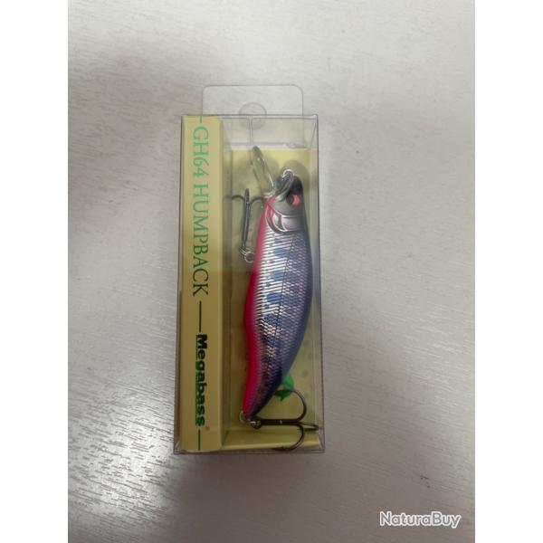 !! Ope -45%!! LEURRE MEGABASS GH64 HUMPBACK COL M BLUPIN STREAM