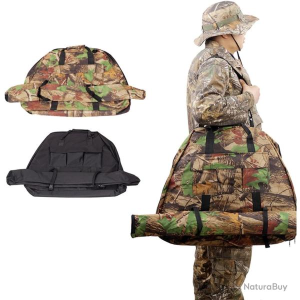 Sac Tir � l'Arc  Poulies Triangulaire 65x50 cm  Housse de Transport avec Poche Fl�ches Camouflage