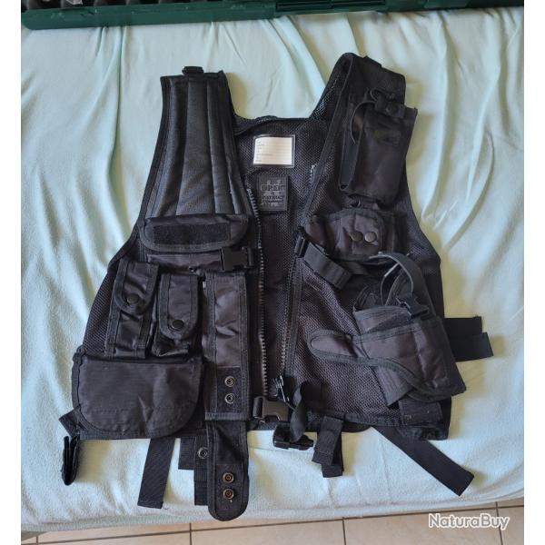 Gilet tactique taille L avec holster Patrol equipement