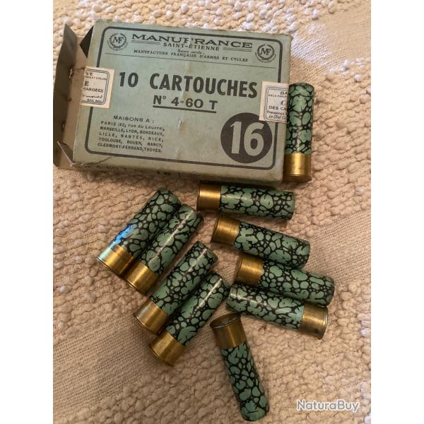 Cartouches cal 16 collection manufrance