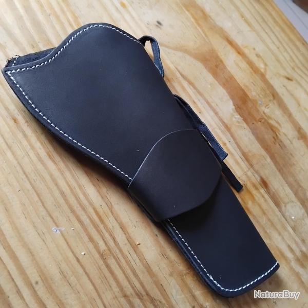 Holster tui de ceinture  en cuir Western pour rvolver colt remington etc. .EN Tbe neuf