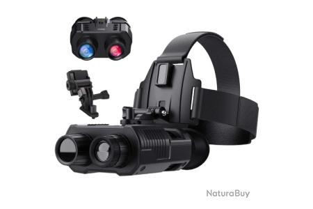 Casque Vision Nocturne IR 850nm Avec Batterie - Jumelles WiFi, 8x Zoom, Pour Chasse Ou Observation