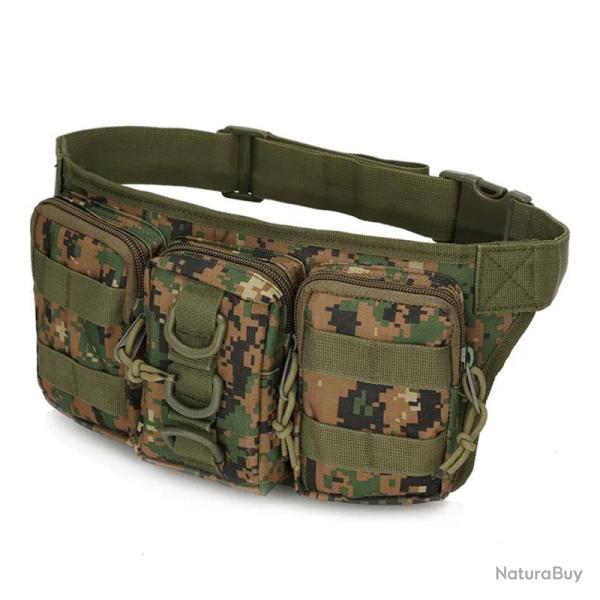 Ceinture de chasse multipoches camouflage - jungle digital - LIVRAISON GRATUITE