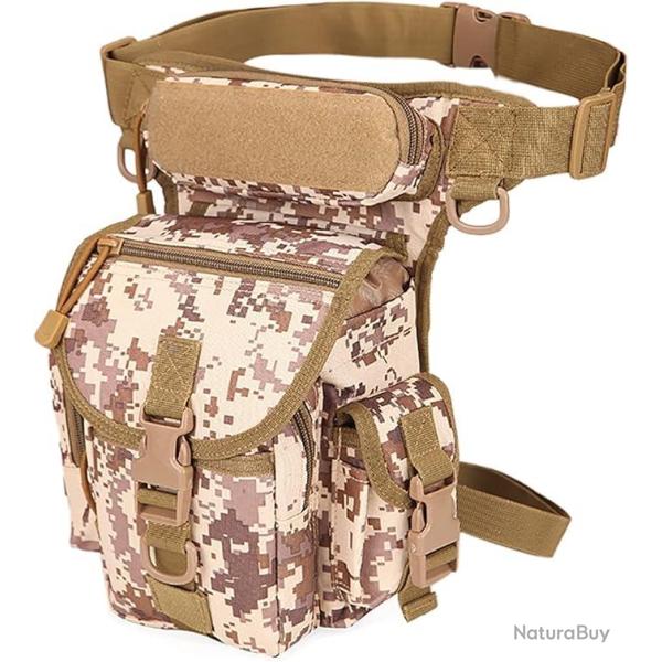 Sacoche de cuisse pour ball-trap - camouflage d�sert num�rique - LIVRAISON GRATUITE