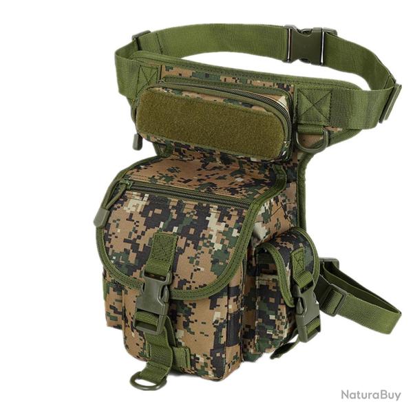Sacoche de cuisse pour la chasse - camouflage jungle num�rique - LIVRAISON GRATUITE