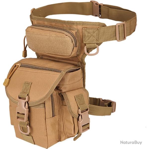 Sacoche de cuisse pour la chasse - kaki - LIVRAISON GRATUITE